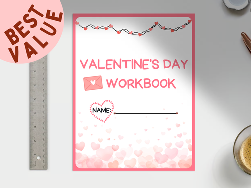 Valentine's Day Elementary Worksheets | 100 Pages (PDF)
