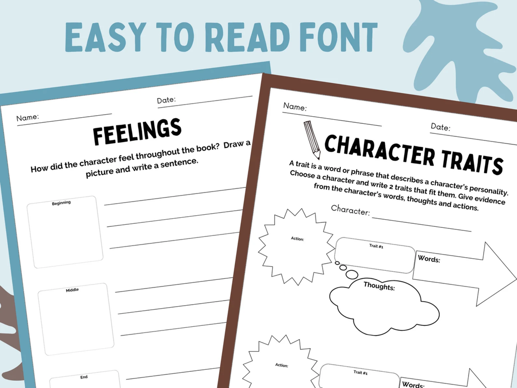 Reading Comprehension Worksheets – Grade 4+, Writing Practice (PDF)