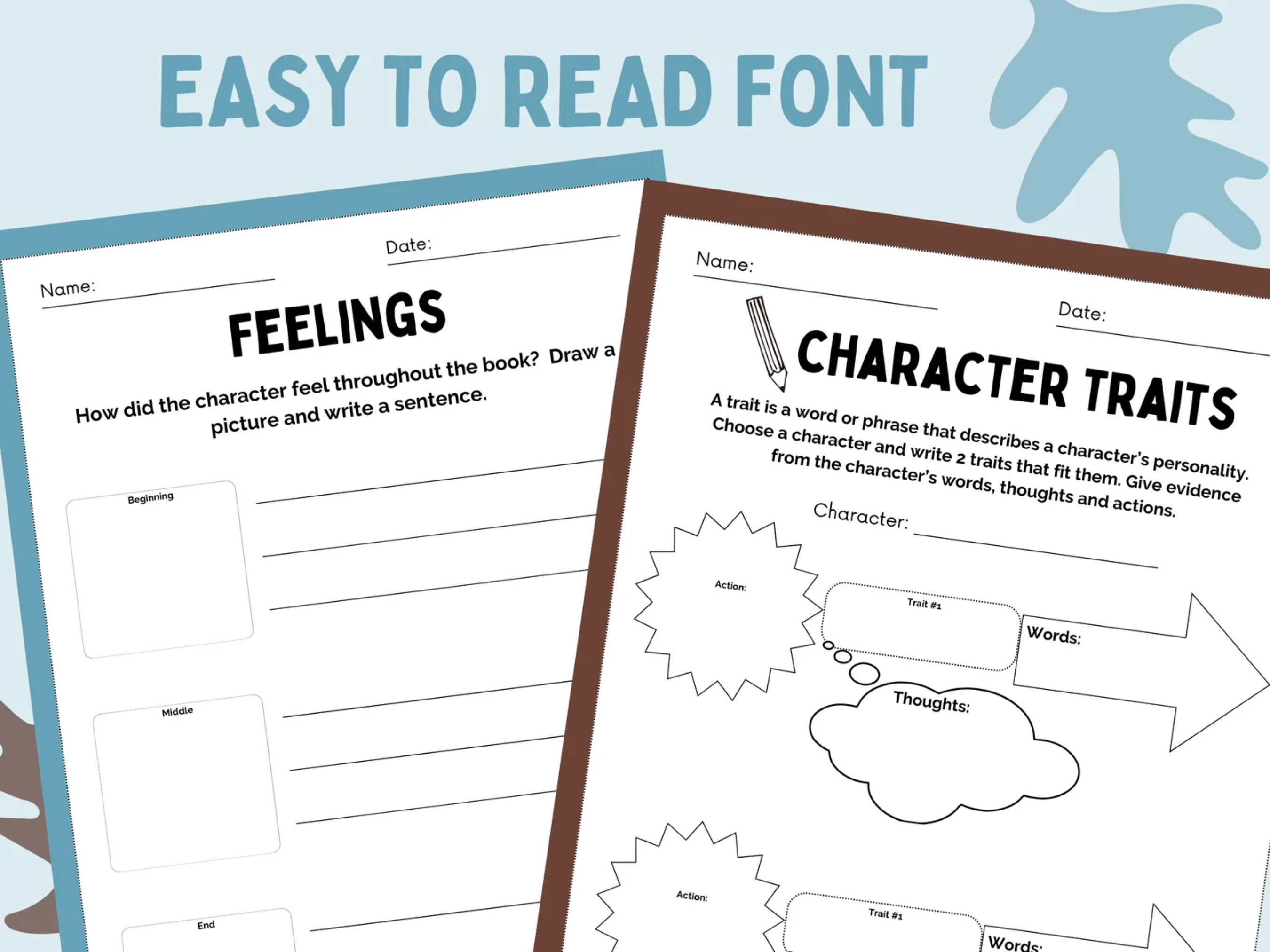 Reading Comprehension Worksheets – Grade 4+, Writing Practice (PDF)