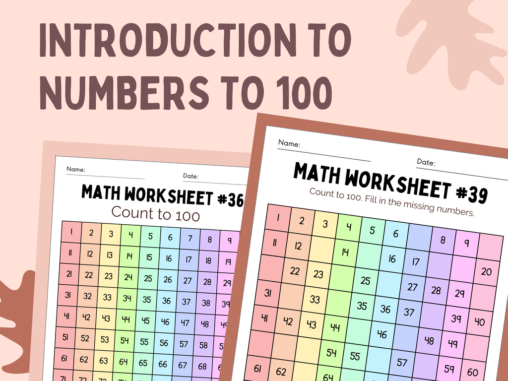 Beginner Math Worksheets | Pre-K to Grade 1, Counting, Addition & Subtraction (PDF)
