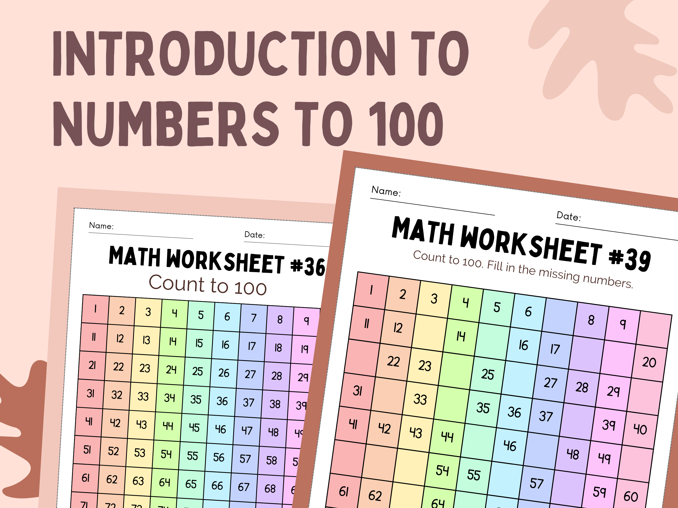 Beginner Math Worksheets | Pre-K to Grade 1, Counting, Addition & Subtraction (PDF)