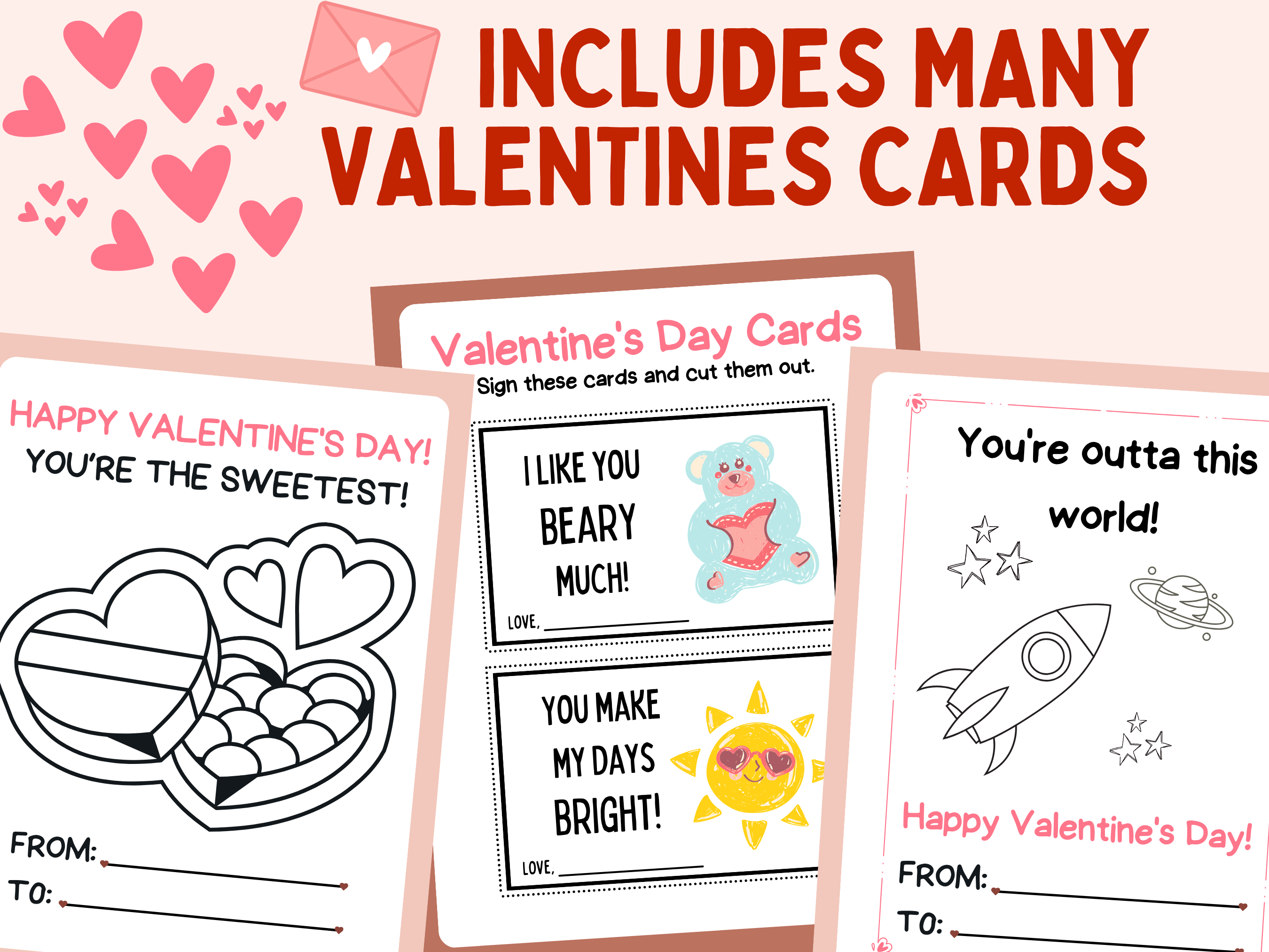 Valentine's Day Elementary Worksheets | 100 Pages (PDF)