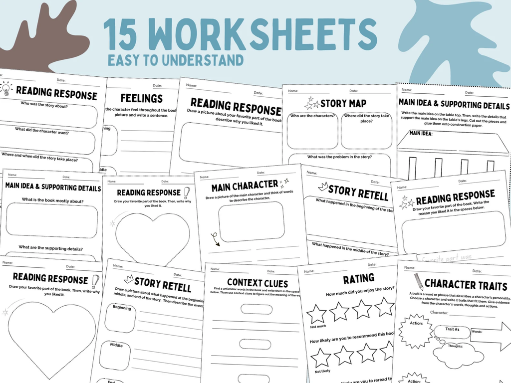 Reading Comprehension Worksheets – Grade 4+, Writing Practice (PDF)